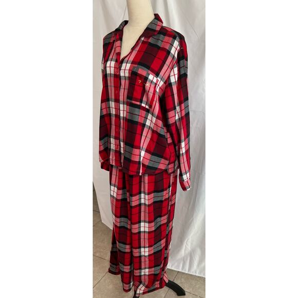 Victoria’s Secret PINK Women’s Red Plaid Dream Pajama Set Size XL - Picture 4 of 13